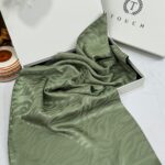 Zebra Desen Pamuk Jakar İpek Şal 23141 - Haki