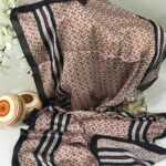 Burberry Çift Taraflı Vual İpek Şal - Mocha