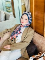 Etnik Etro Desen Pamuk Soft Şal 61534 - Kiremit