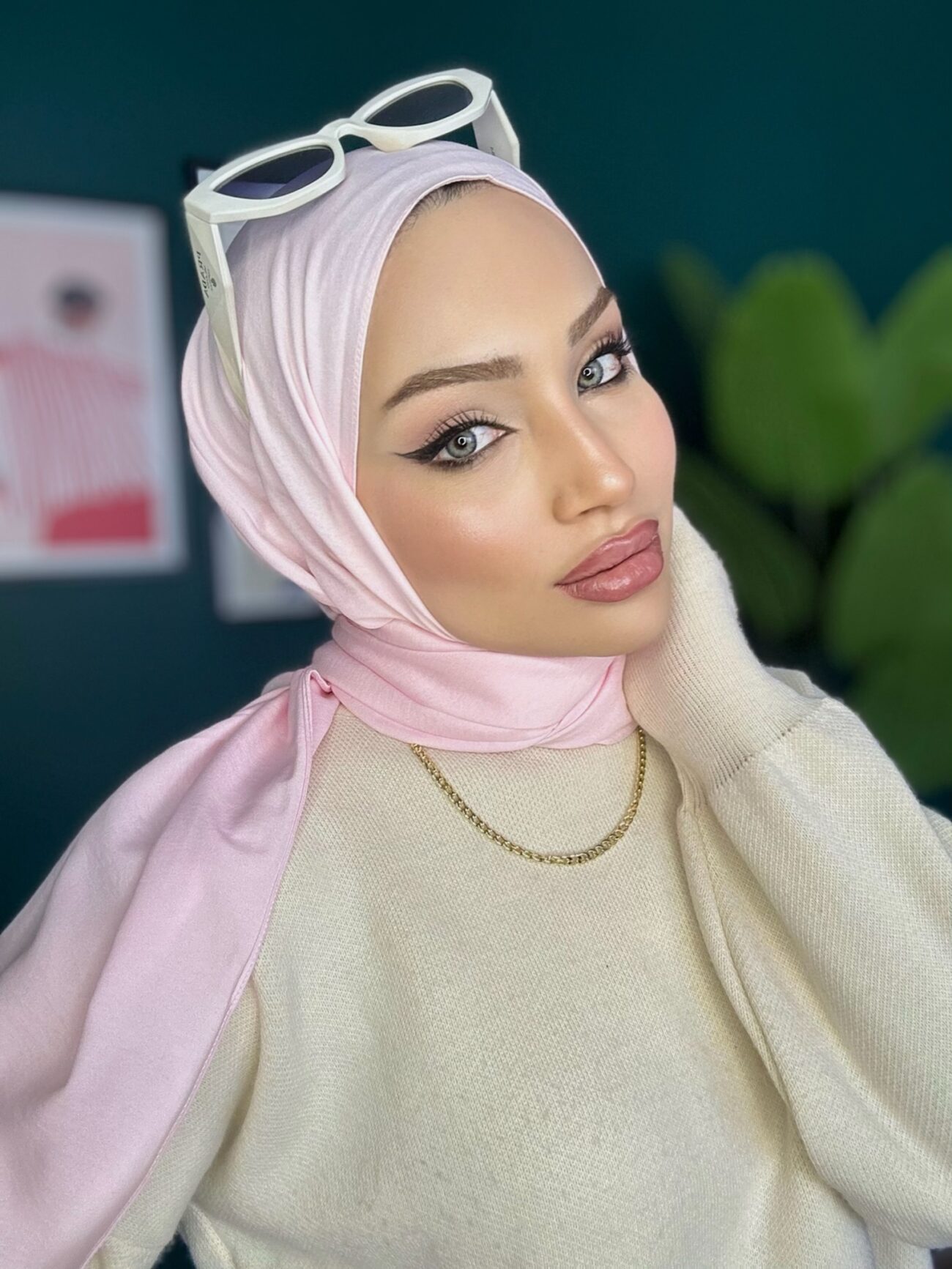 Organic Scarfs Pamuk Kraş Cazz Şal Modeli - Pembe