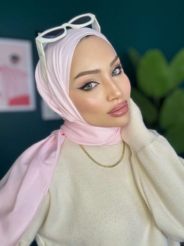 Organic Scarfs Pamuk Kraş Cazz Şal Modeli – Pembe