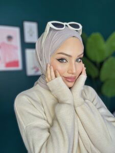 Organic Scarfs Pamuk Kraş Cazz Şal Modeli - Gri