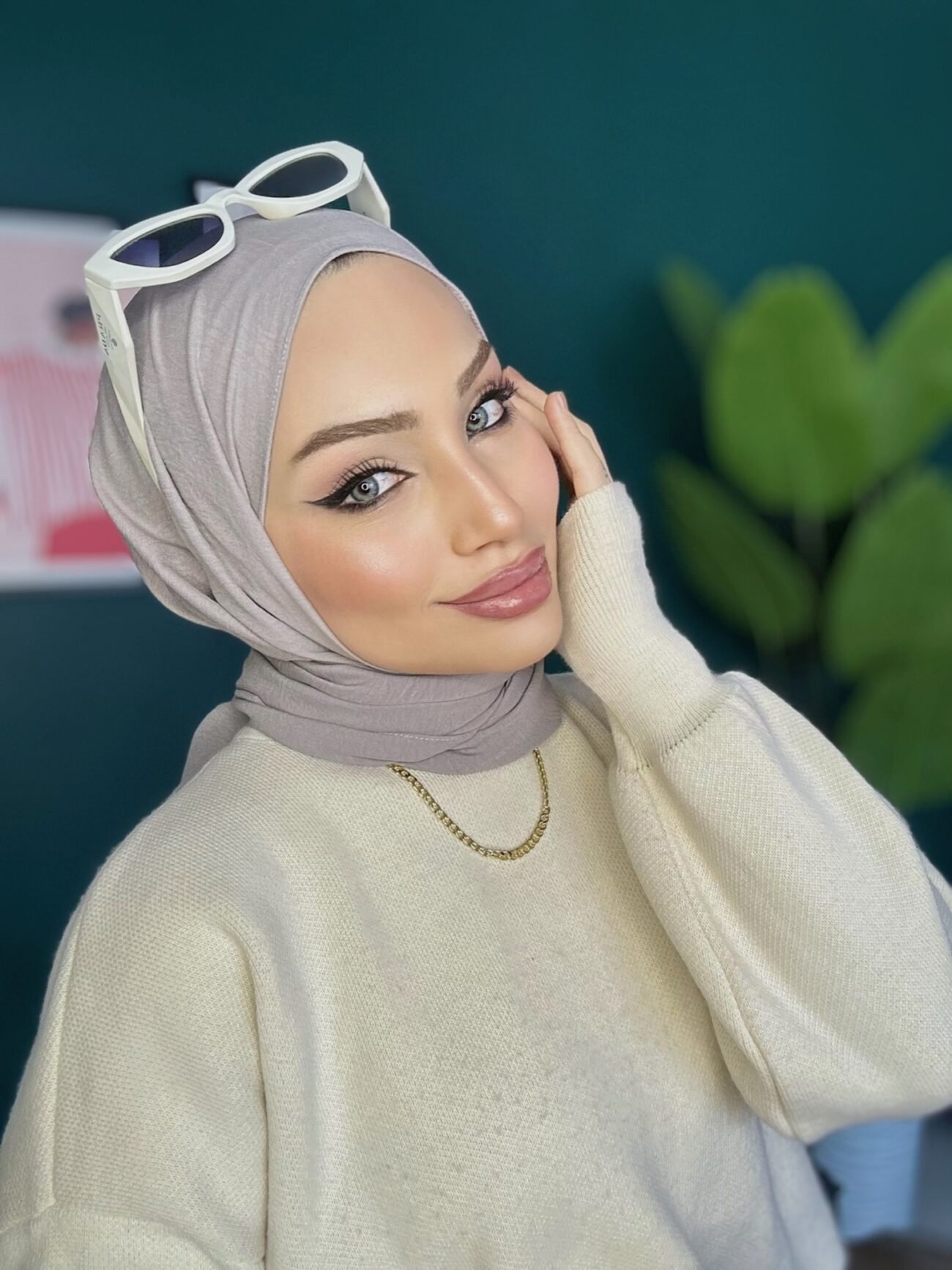 Organic Scarfs Pamuk Kraş Cazz Şal Modeli - Gri - Görsel 3