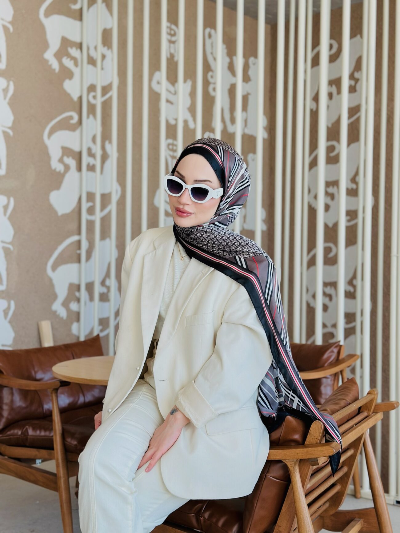 Burberry Çift Taraflı İthal Vual İpel Şal 78631 -  k.vizon-Siyah - Görsel 2