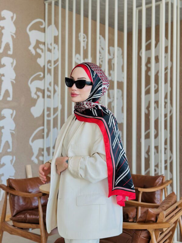 Burberry Çift Taraflı İthal Vual İpel Şal 78631 – Bordo -Siyah