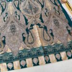 Etnik Etro Desen Pamuk Soft Şal 61534 - Yeşil