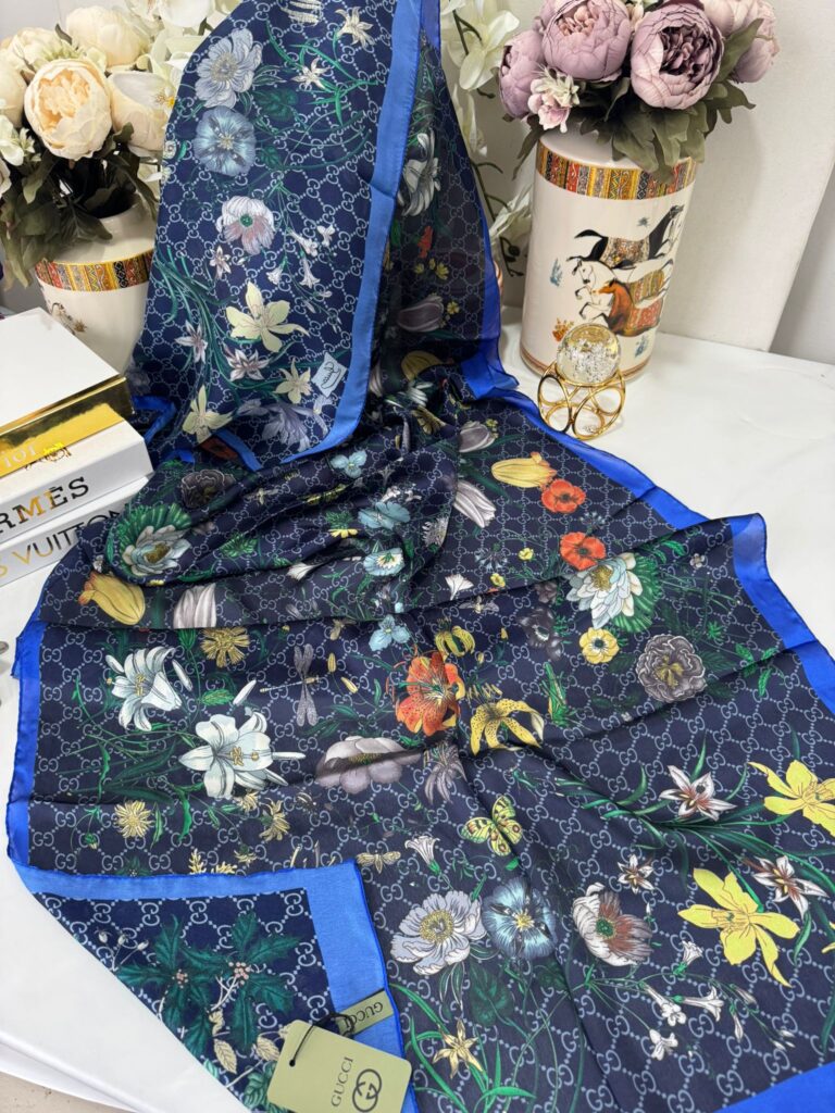 İtal Çiftaraflı vual ipek 23561 - gece mavisi/ lacivert