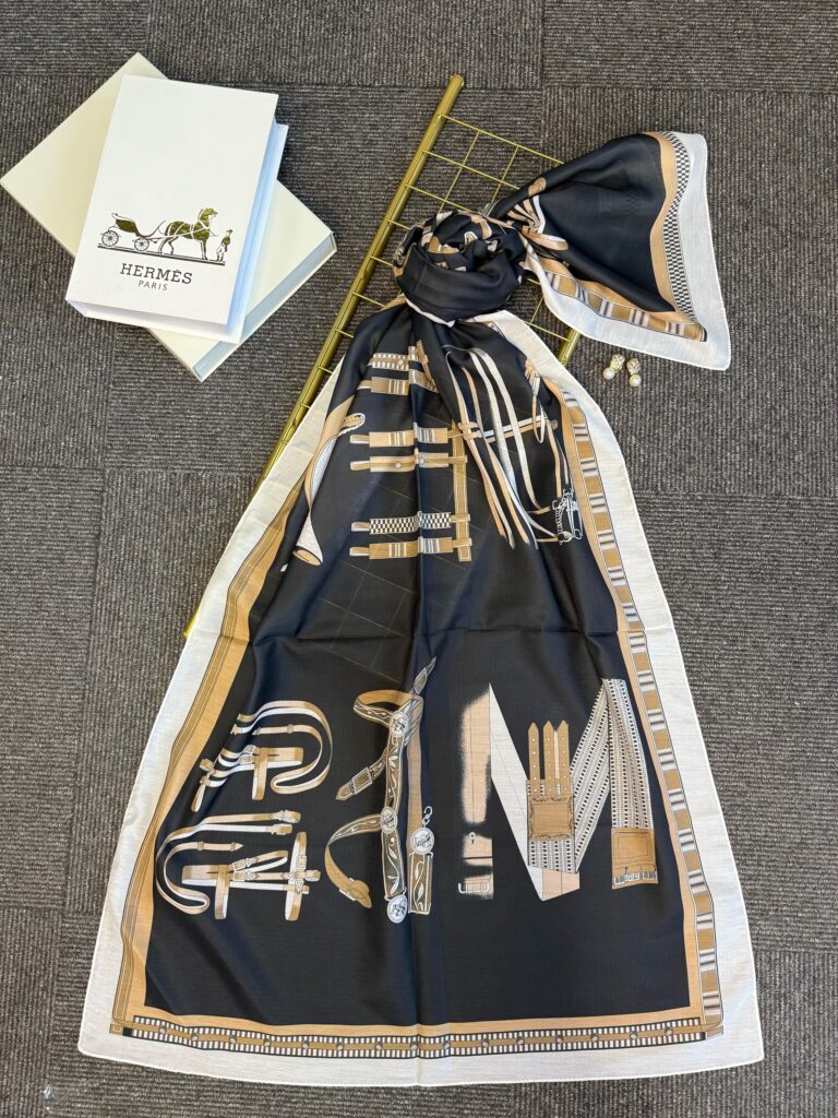 hermes pamuk soft şal - 32014 Siyah