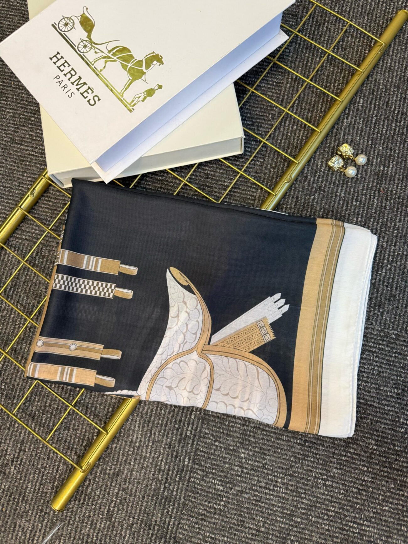 hermes pamuk soft şal - 32014 Siyah - Görsel 2