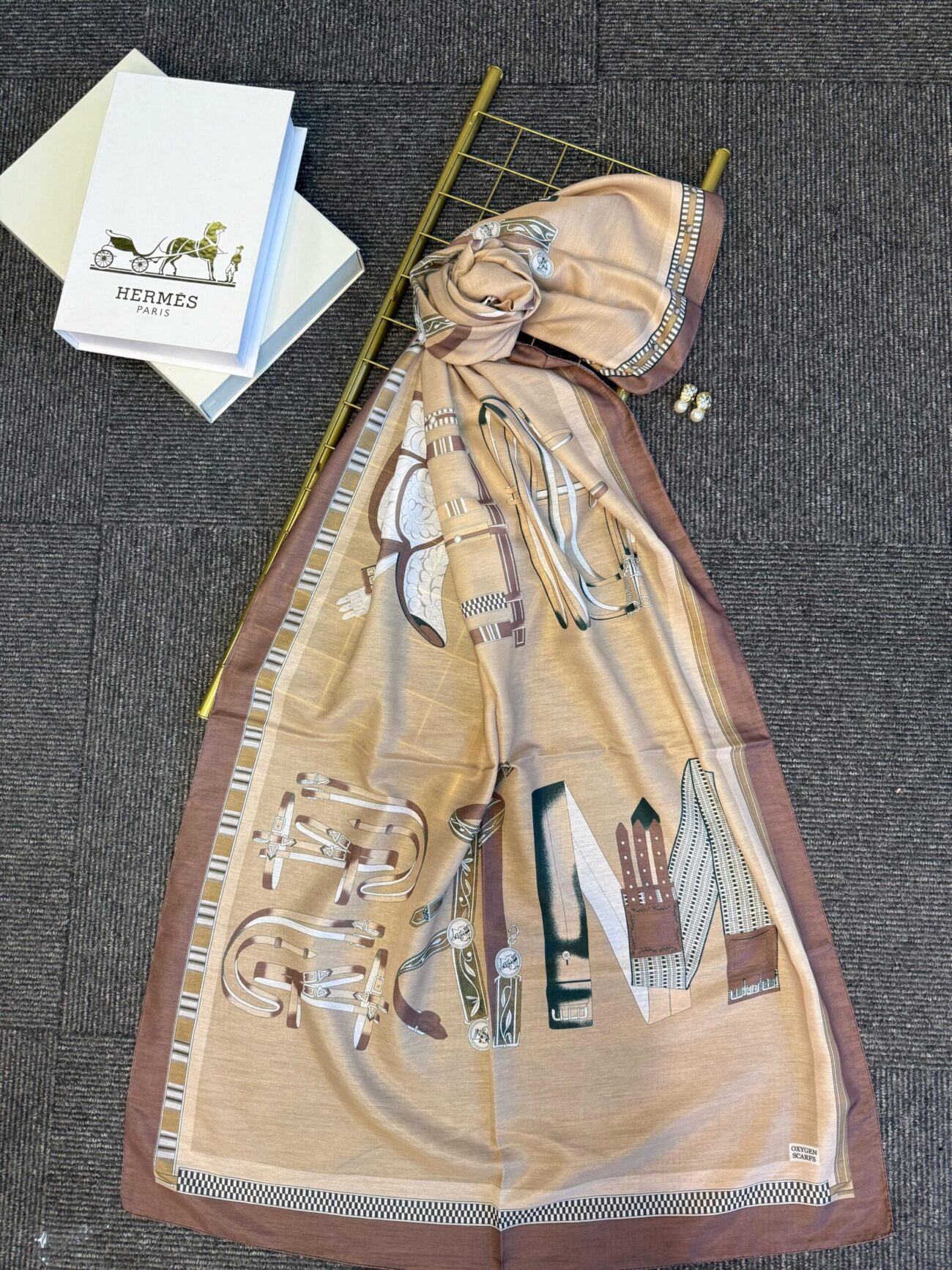 hermes pamuk soft şal - 32014 Vizon