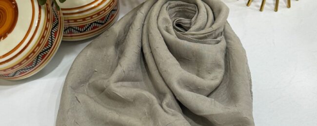 Organic Bambu Eşarp -  Soft Vizon