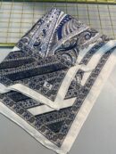 Etro Desen New Pamuk Soft Şal 23012 - Lacivert