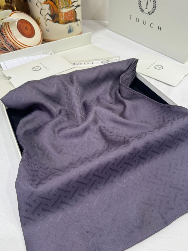 New Desen Pamuk Jakar İpek Şal - 19450 -Antrasit