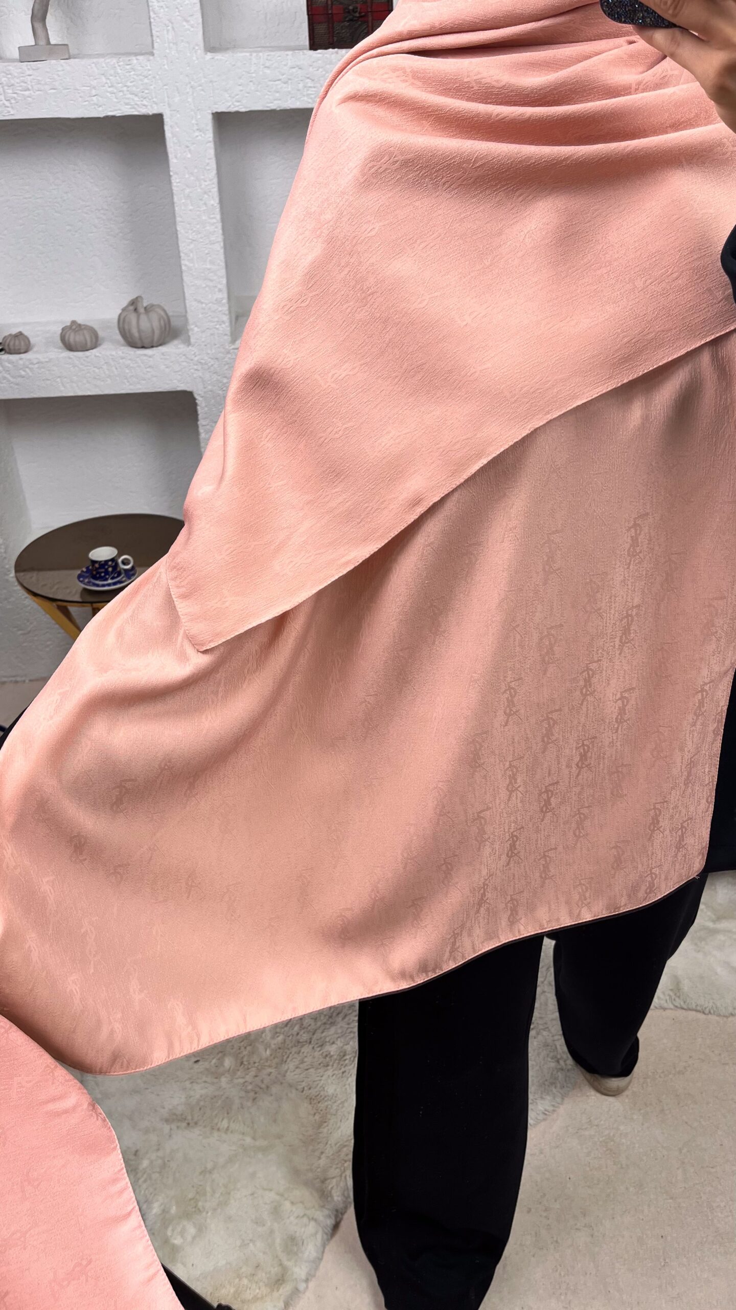 Ysl Vegan Pamuk Şal- Pudra - Görsel 2