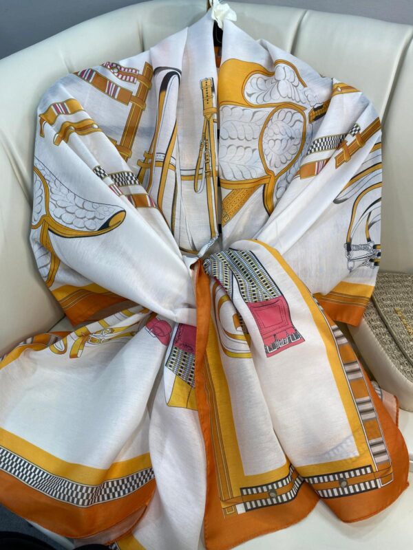 hermes pamuk soft şal – 32014 Ekru