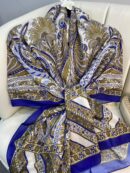 Etro Desen New Pamuk Soft Şal 23012 - Saks