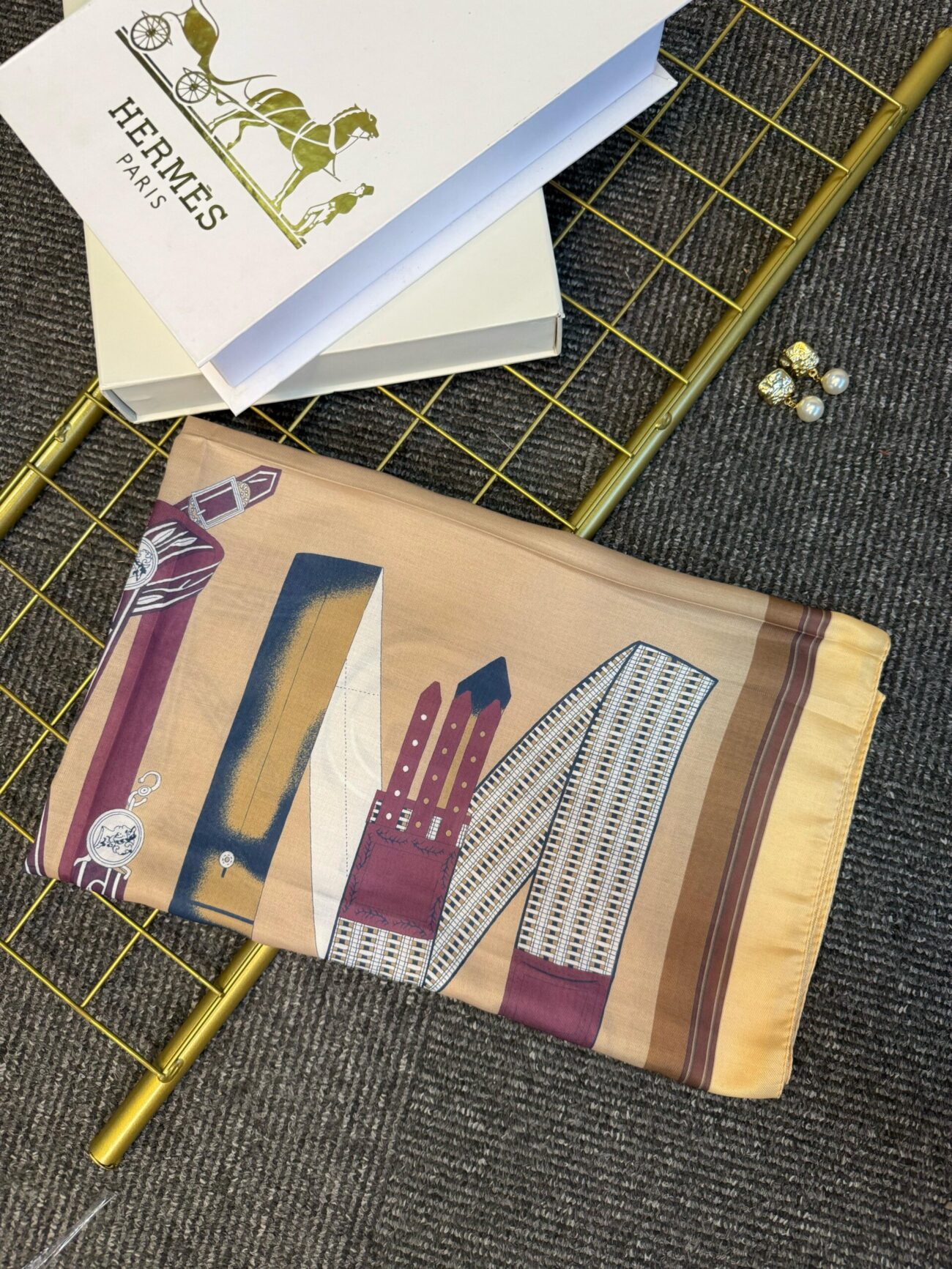 hermes pamuk soft şal - 32014 Vizon-Bej - Görsel 2