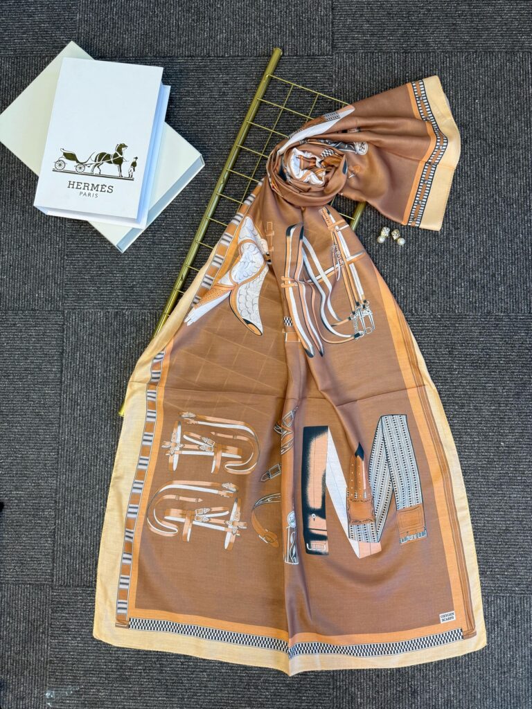 hermes pamuk soft şal - 32014 Camel