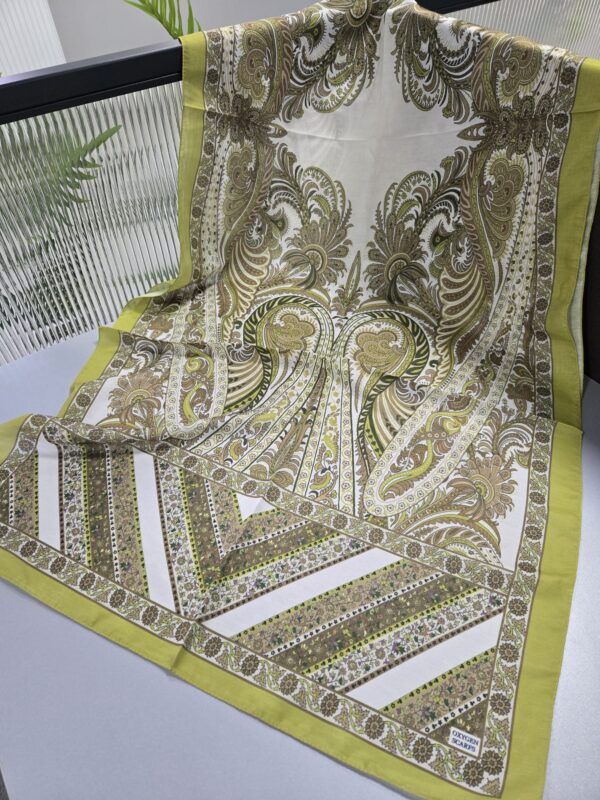 Etro Desen New Pamuk Soft Şal 23012 – Yağ Yeşili