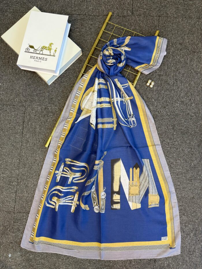 hermes pamuk soft şal - 32014 Lacivert