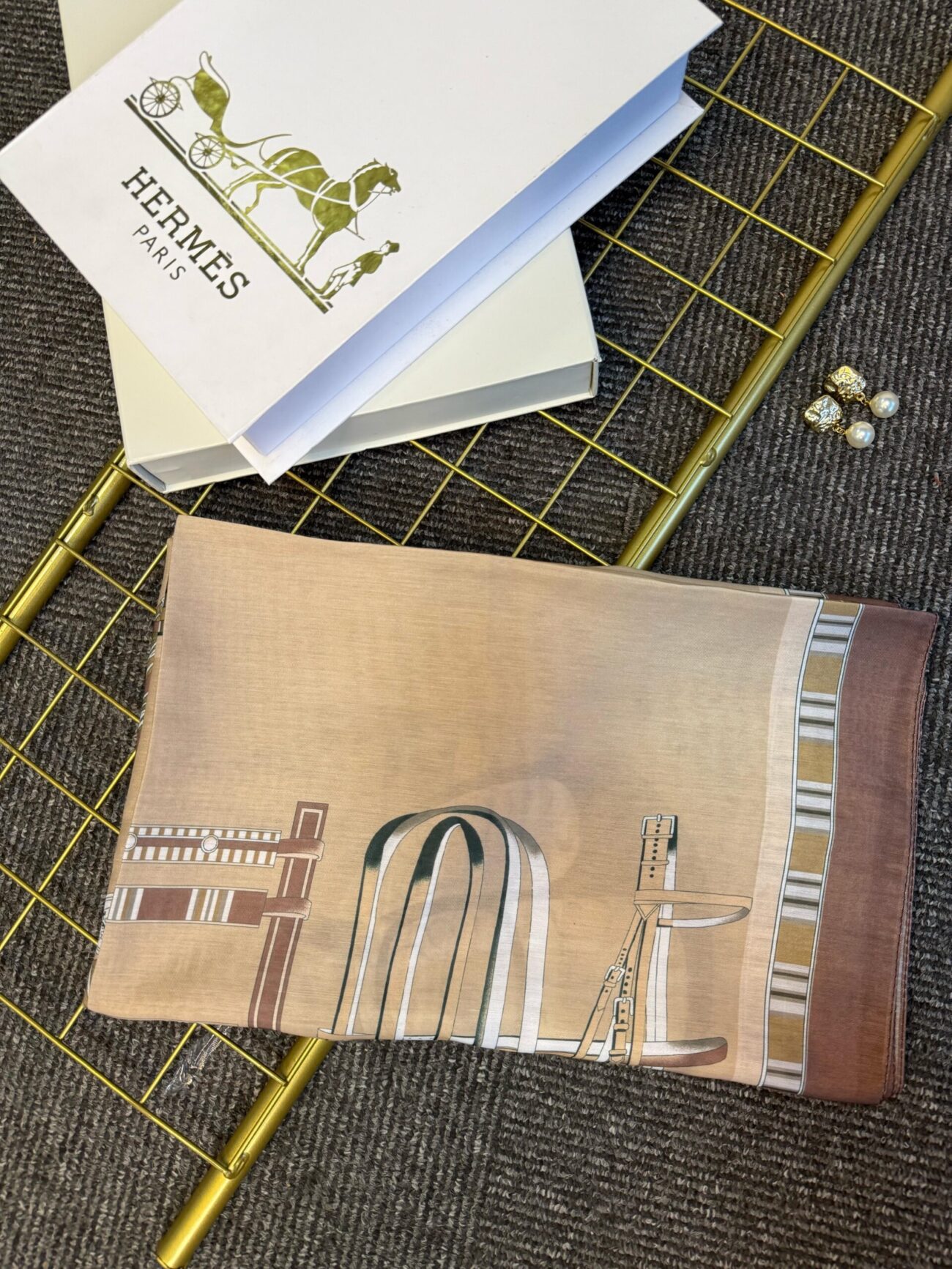 hermes pamuk soft şal - 32014 Vizon - Görsel 2