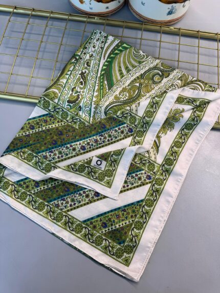 Etro Desen New Pamuk Soft Şal 23012 - Çağla