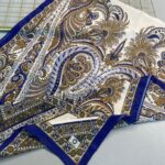 Etro Desen New Pamuk Soft Şal 23012 - Saks