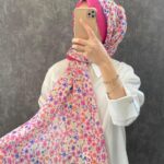 Çiçek Deen Pamuk Soft Şal 424434 - Fuşya