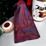 Yeni Etnik Pamuk Soft Şal 65301 - 65301  Lacivert-Bordo