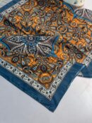 Etro Buta Desenli Pamuk Soft Şal - 377350 - Bebe mavisi Gold