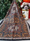 Etro Buta Desenli Pamuk Soft Şal - 377350 - Turuncu Siyah