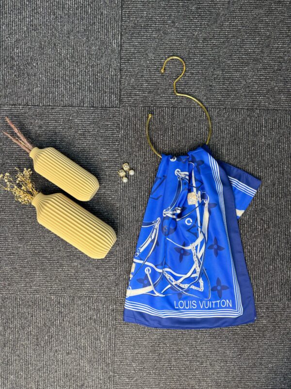 Lv Kemer Desen Pamuk Soft Şal 31230 – Saks