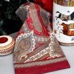 Yeni Etnik Pamuk Soft Şal 65301 - 65301  Kırmızı