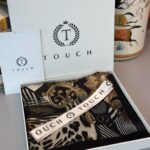 Touch İthal Etnik Leopar Vual İpek Şal - 887780 - Gold Siyah