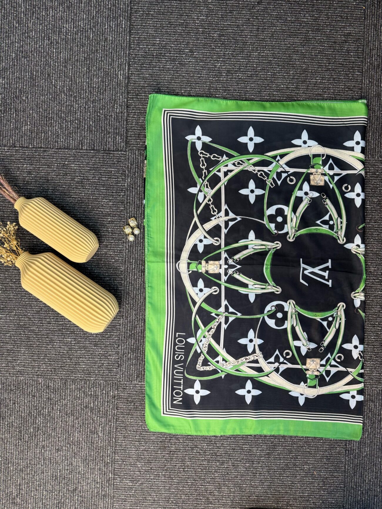 Lv Kemer Desen Pamuk Soft Şal 31230 - Benetton - Görsel 4