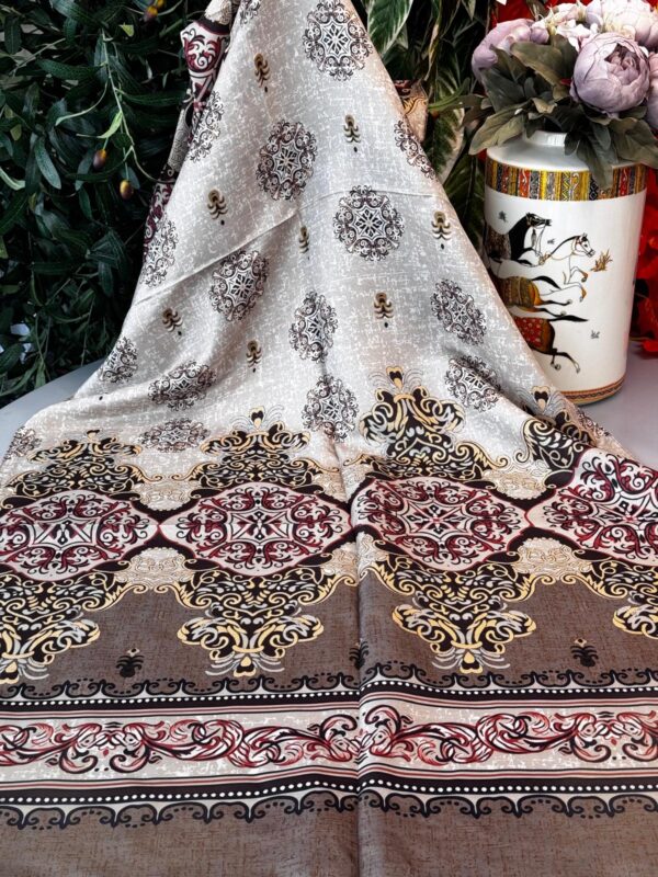 Hint Etro Desenli Pamuk Soft Şal – 658960 – Kızıl Camel