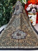 Etro Buta Desenli Pamuk Soft Şal - 377350 - Siyah Vizon