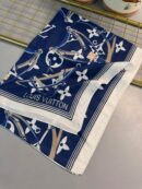 Lv Kemer Desen Pamuk Soft Şal 31230 - Lacivert