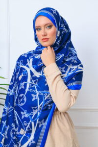 Lv Kemer Desen Pamuk Soft Şal 31230 - Saks