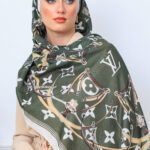 Lv Kemer Desen Pamuk Soft Şal 31230 - Haki