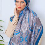 Yeni Etnik Pamuk Soft Şal 65301 - 65301  Turkuaz