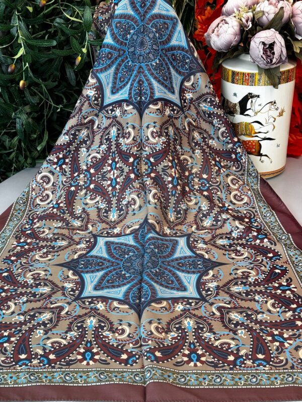 Etro Buta Desenli Pamuk Soft Şal – 377350 – Bordo Vizon