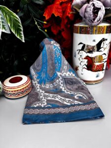 Yeni Etnik Pamuk Soft Şal 65301 - 65301  Turkuaz