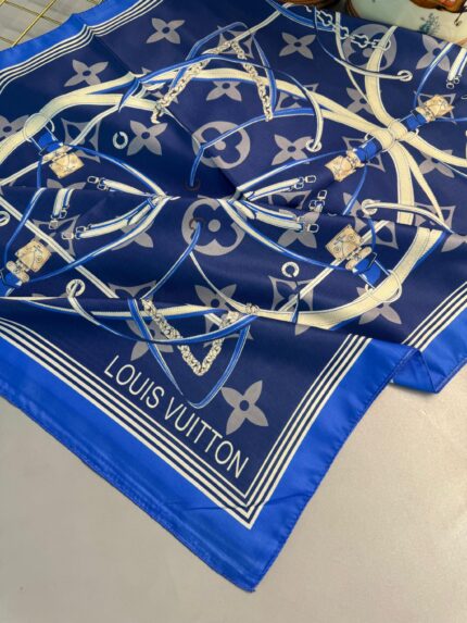 Lv Kemer Desen Pamuk Soft Şal 31230 - Saks