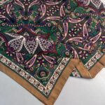 Etro Buta Desenli Pamuk Soft Şal - 377350 - Zümrüt Vizon