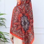 Etro Buta Desenli Pamuk Soft Şal - 377350 - Turuncu