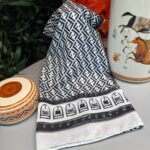 Fendi Monogram Pamuk Soft Şal 64302 - Beyaz