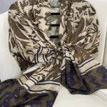 Etnik Desenli  Etro Pamuk Soft Şal - 893250 - Yeşil Ekru