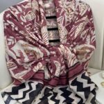 Etnik Desenli  Etro Pamuk Soft Şal - 893250 - Fuşya