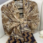 Etnik Desenli  Etro Pamuk Soft Şal - 893250 - Camel